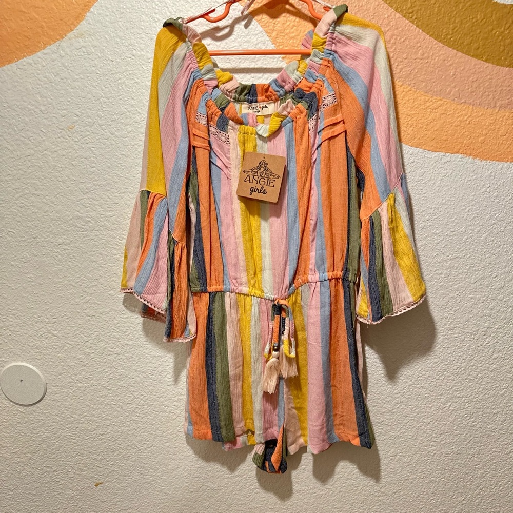 Colorful Striped Romper